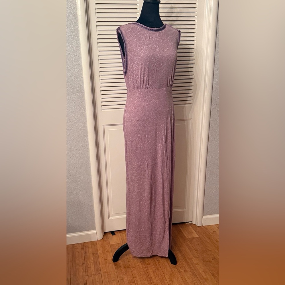 Free People Sleeveless Mauve Maxi Dress